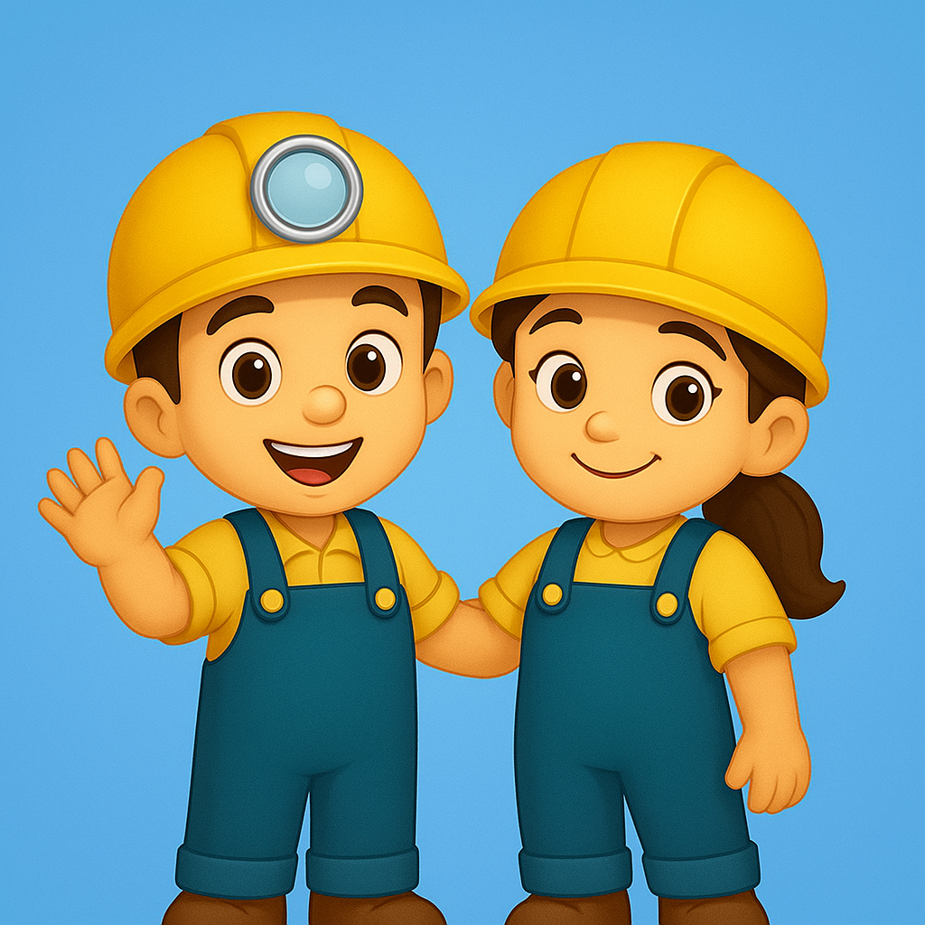 Garimpeirinhos — kit de personagens